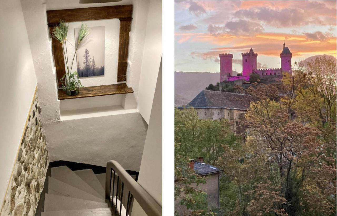 Aux 4 Logis Appart-Hotel - Studio Le Roof - Une Vue Splendide - Petit Dejeuner Inclus 1Ere Nuit Foix Luaran gambar